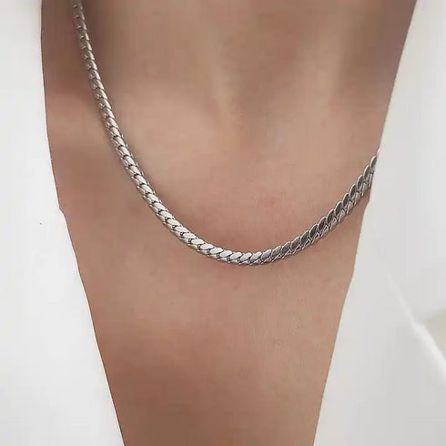 Mira Silver Kedja halsband